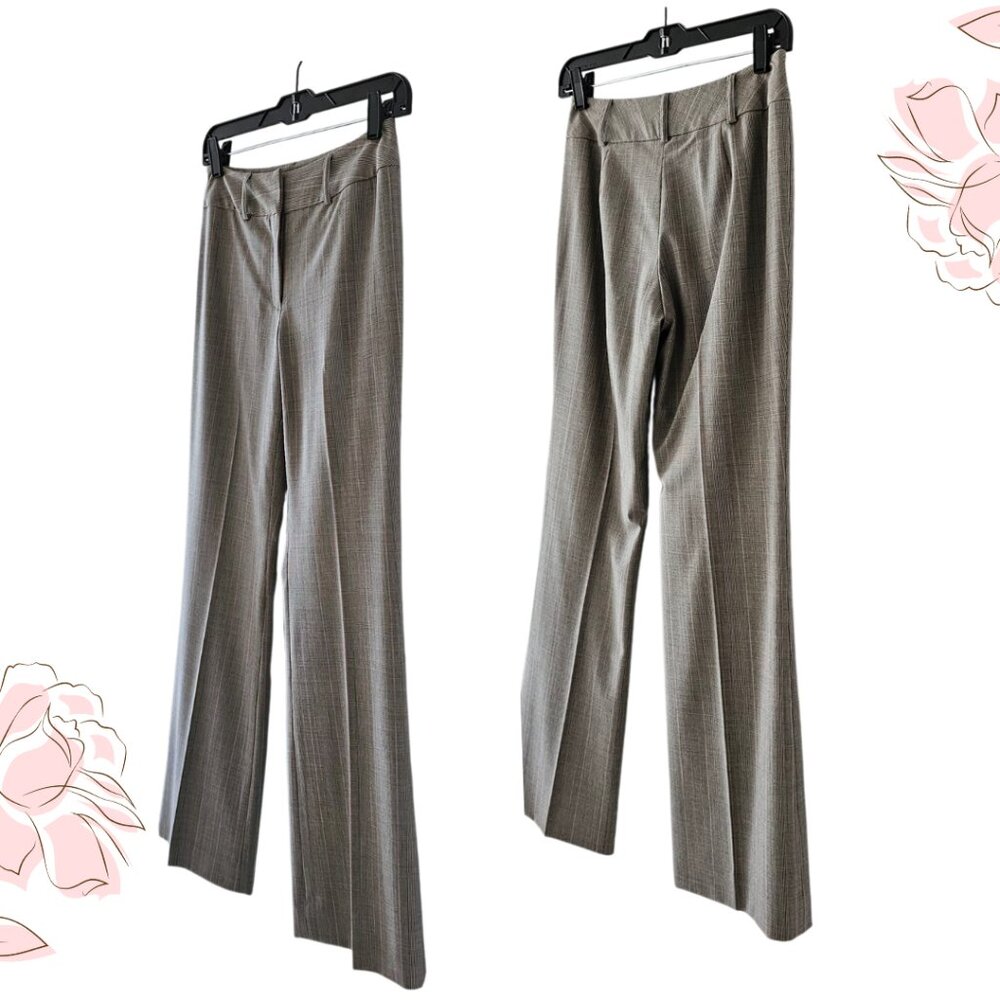 Petite Sophisticate Fully Lined Glen Plaid Dress Slacks | EUC | 2P | Gray Pink - Picture 7 of 15
